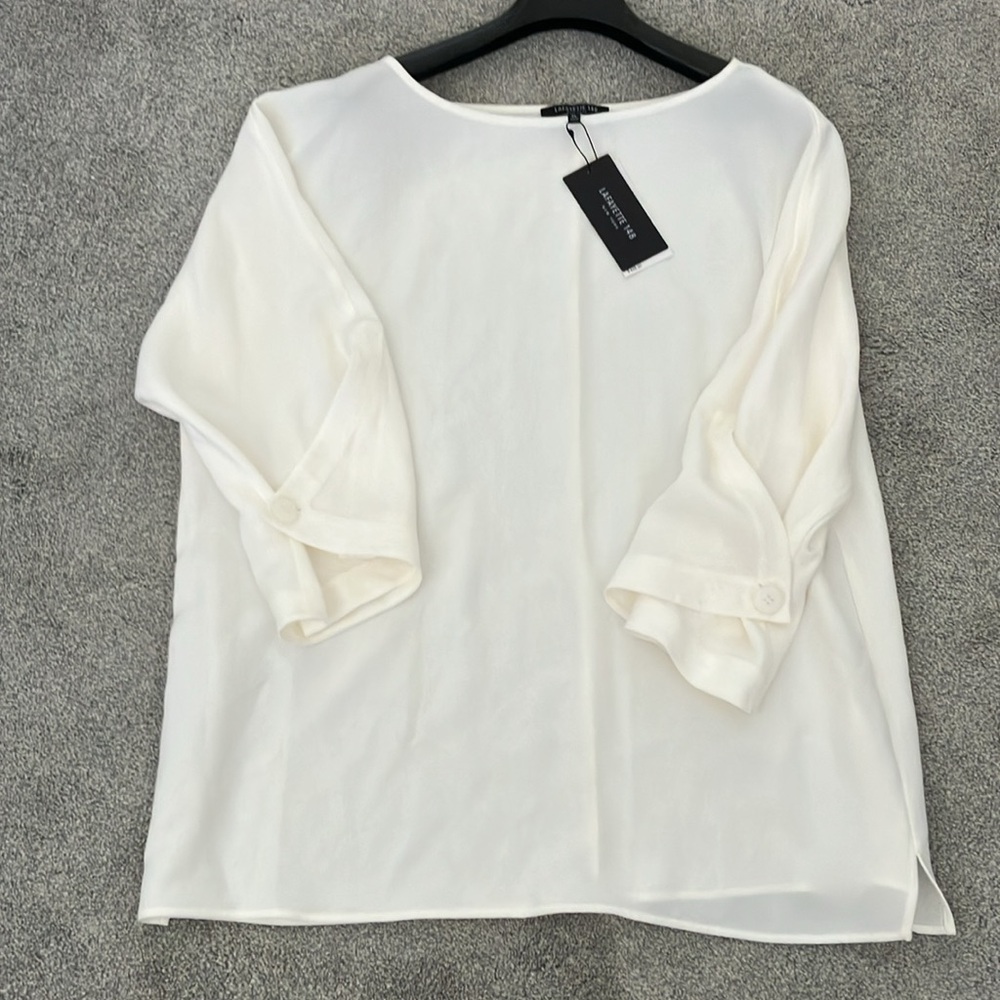 NEW! Lafayette 148 New York Top - Picture 3 of 10
